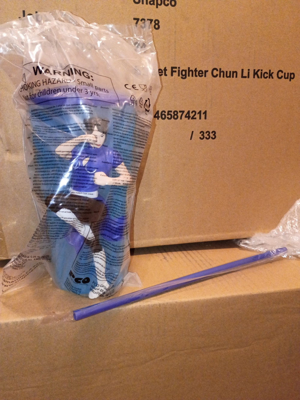 Street Fighter Movie 2026 Chun Li Kicking Motion Gripper Cup AMC Theaters NEW